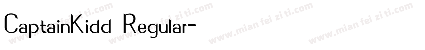 CaptainKidd Regular字体转换